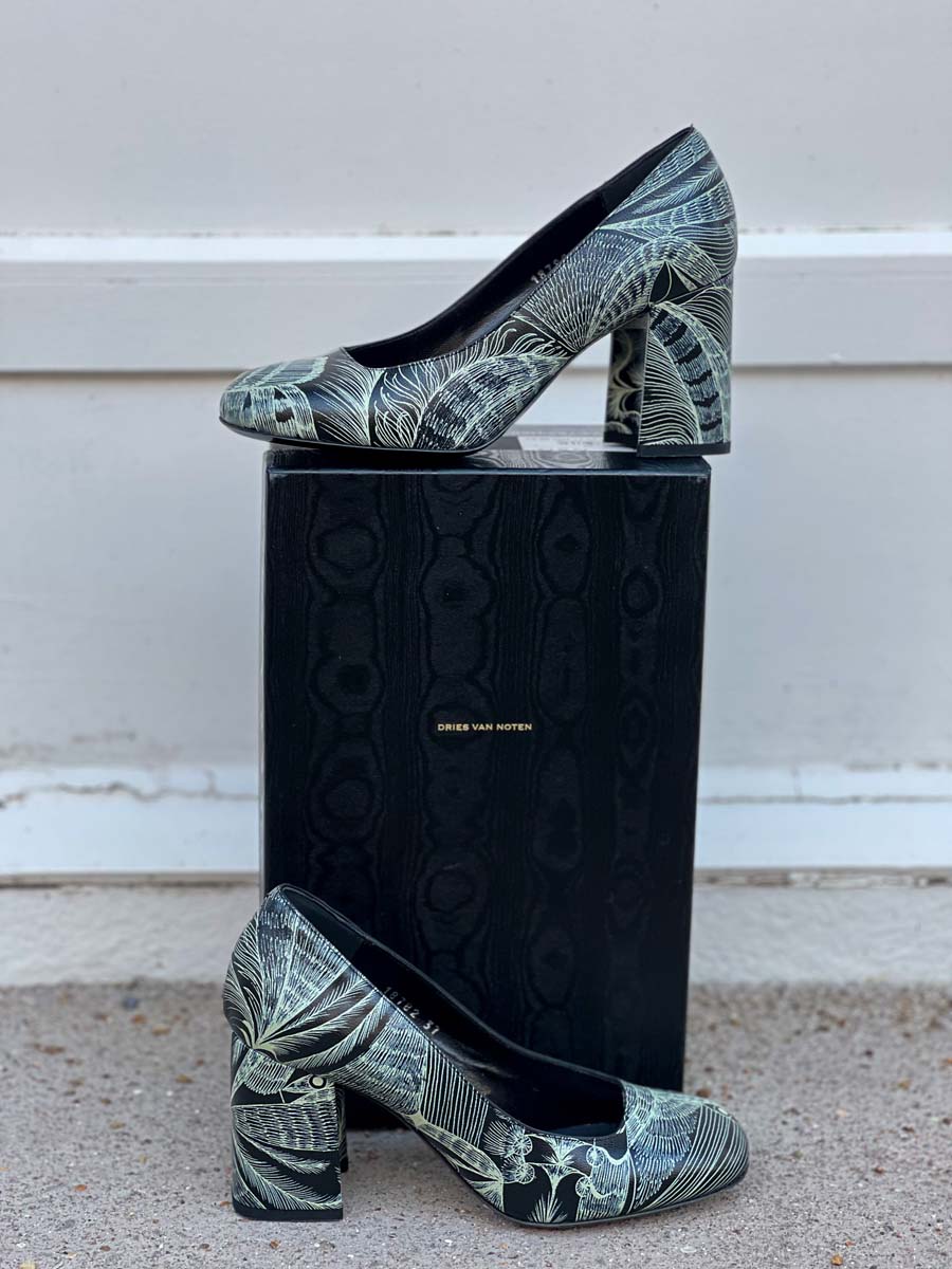 Escarpins Dries Van Noten Satin Gris - Taille 36 Neufs Avec étiquettes - Bride Cheville